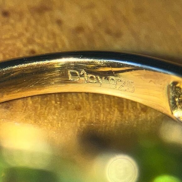 Arizona Peridot Sterling Silver Cluster Ring Size 5 - Picture 6 of 9